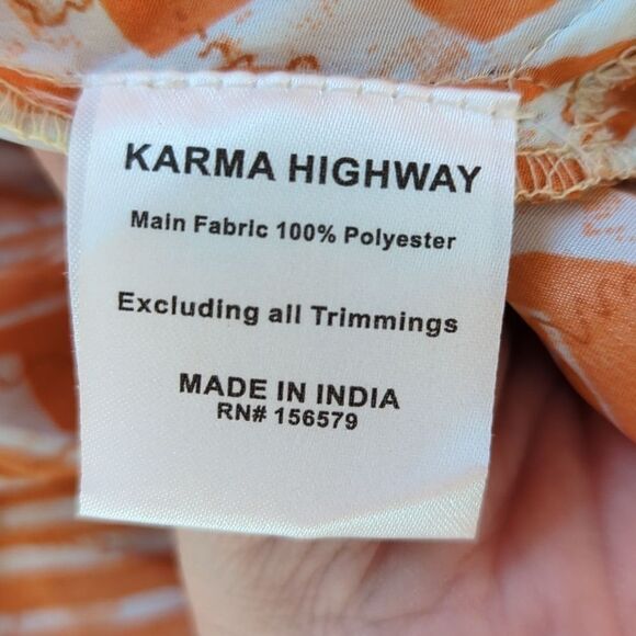 Karma Highway Adjustable Strap Ruffle Bottom Summer Dress OS - Picture 8 of 9